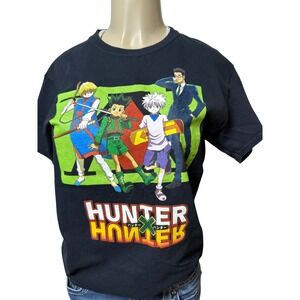 Hunter x Hunter Anime Graphic T Shirt Black Gon Killua Kurapika Hisoka Medium